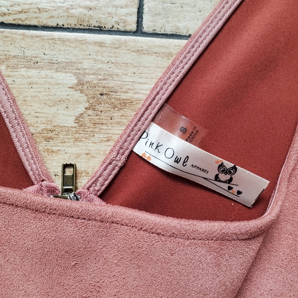 Pink Owl Women's Mauve Dress Sz S - Picture 6 of 7